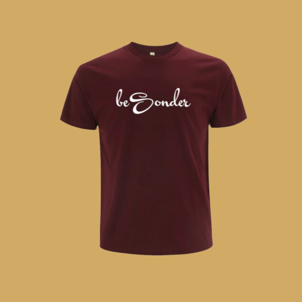 beSonder, t-shirt, leiberl, shirt, burgund, schwarz, bekleidung, männer