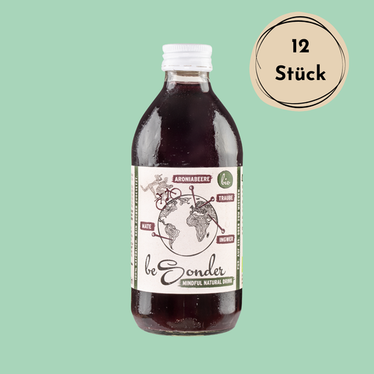 beSonder, aronia, ingwer, mate, matetee, tee, ginger, juice, saft, traube